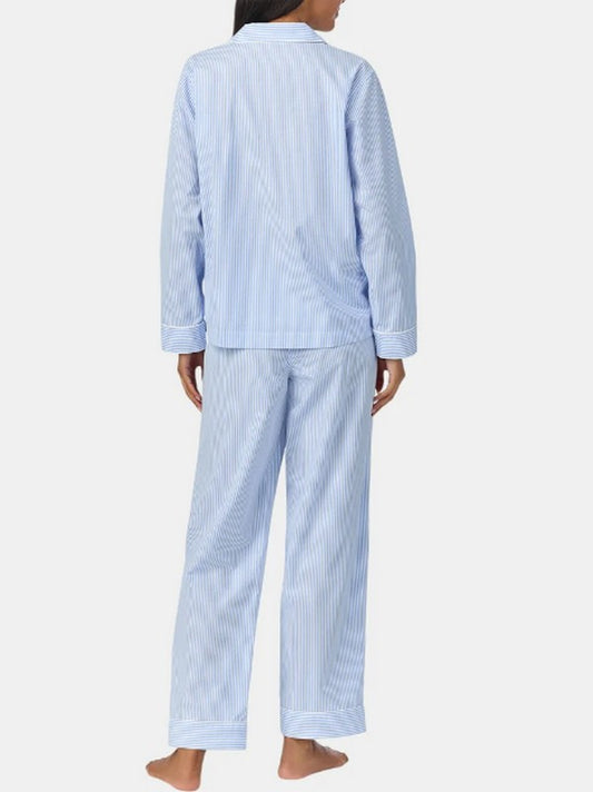 Lauren Ralph Lauren - Pyjama Blauw - Wit gestreept