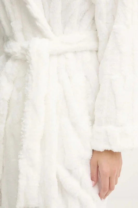 DKNY - Badjas Off White |-Signature Robe