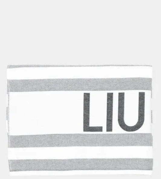 handdoek beach liu jo zwart wit gestreept