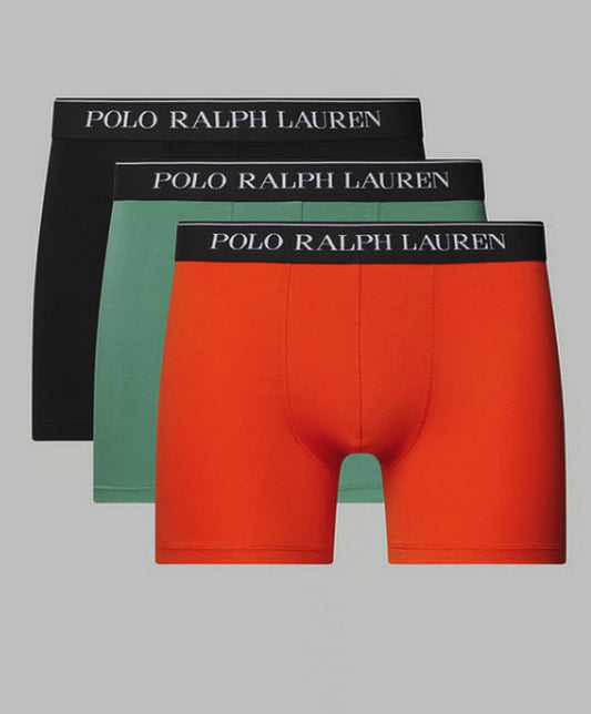 3-pack boxer briefs ornaje groen zwart