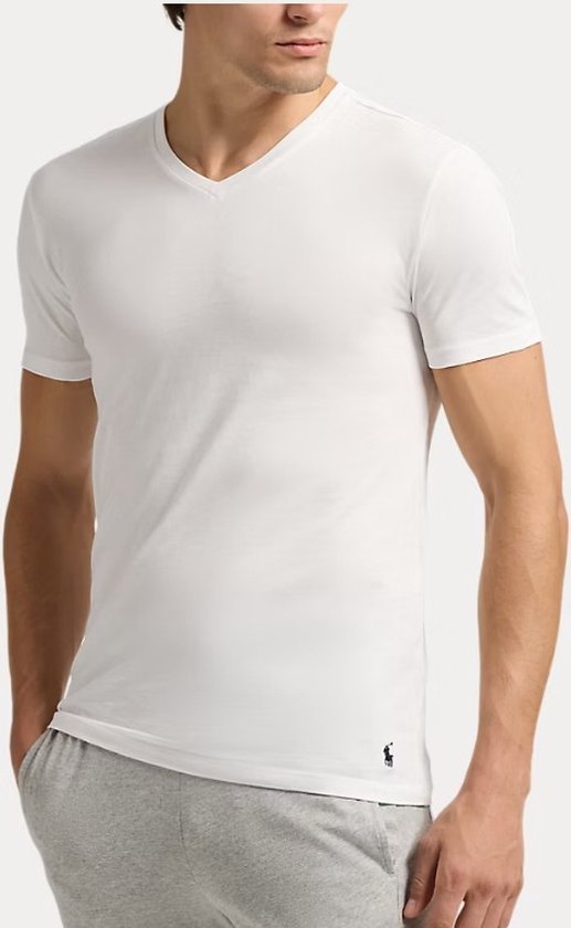 Polo Ralph Lauren-3-Pack T-shirts-V-hals-WIT
