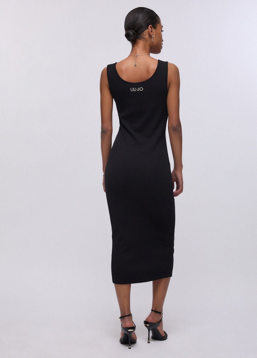 Liu Jo Beachwear Lange Jurk Zwart – VA6129