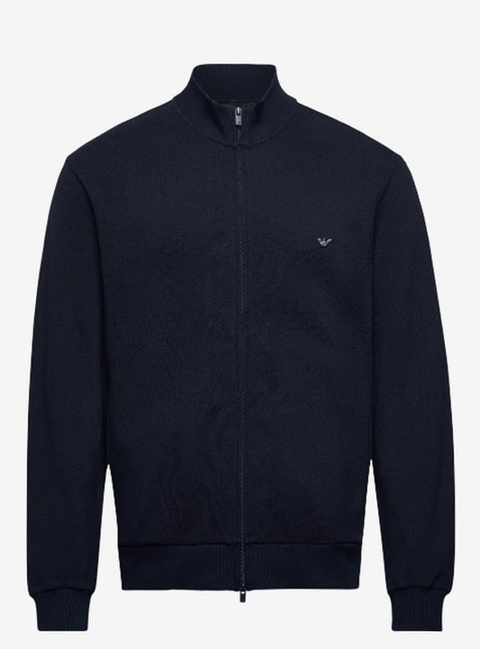 emporio armani heren jasje  blauw met rits loungewear