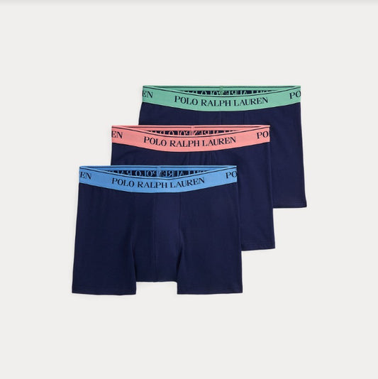 Polo Ralph Lauren - 3-pack Trunks - Blauw | Lingerie Mission